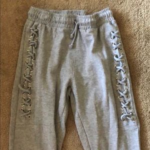 Gray joggers